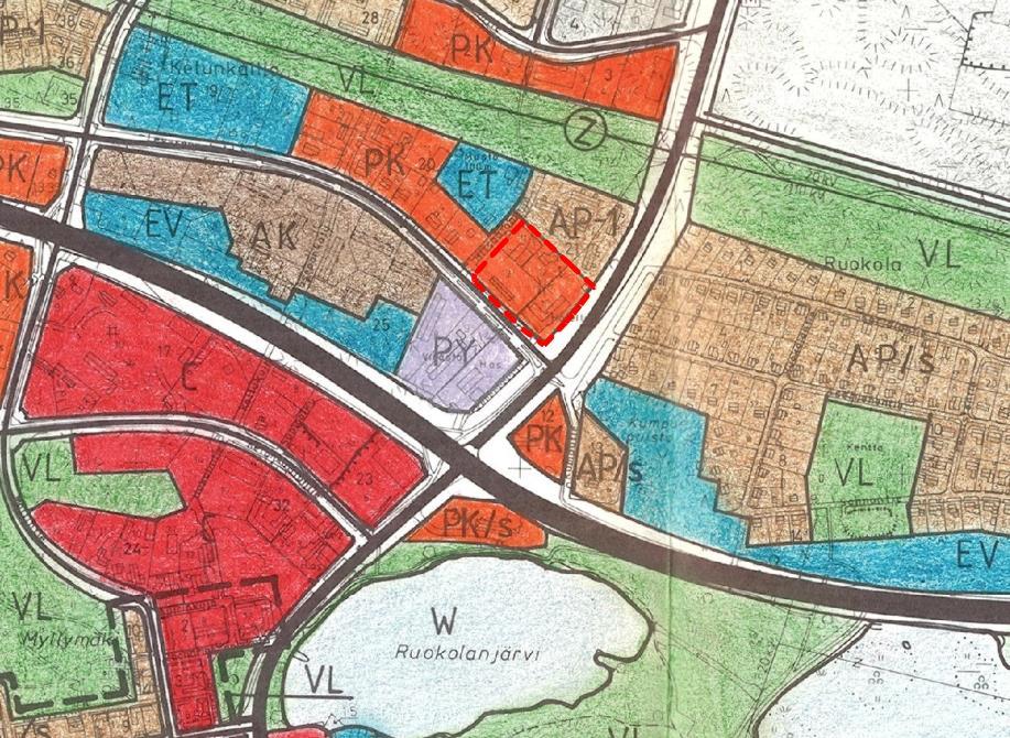 Uudenkaupungin kaupunki, Kaupunkisuunnittelu Sivu 8 / 15 Ote keskeisten alueiden osayleiskaavasta Asemakaava Alueella on voimassa 4.10.