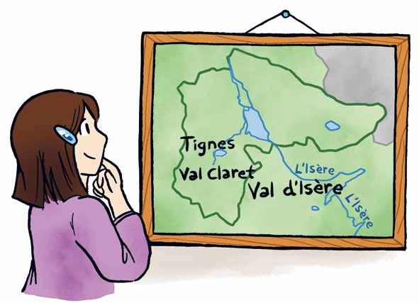 16. En hiver 2. Kuuntele ja piirrä. 1. Kuuntele keskustelu. Ympyröi oikea vaihtoehto. 1. Lilou etsii vielä a) suksiaan b) monojaan c) sauvojaan.