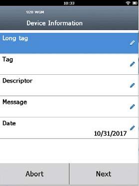 2. Valitse Device Information (laitetiedot) -näytöstä jokin seuraavista ja konfiguroi tarvittaessa. Jatka muussa tapauksessa vaiheesta 3.