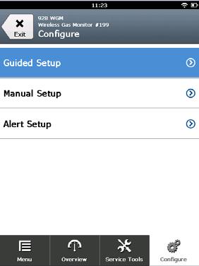 5. Valitse Configure (konfiguroi) -näytöstä Guided Setup (ohjattu
