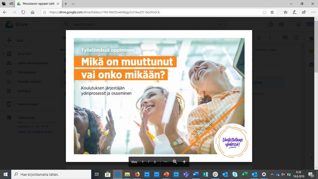 Opas: työelämässä oppiminen Mikä on muuttunut?