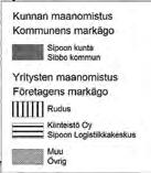.. Mägoförhållanden Planeringsområdet ägs dels av ommunen och dels privat, framför allt av Kiinteistö Oy Sipoon Logistiiaesus. Se mägotan.