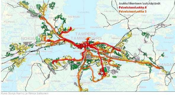 Lempäälän, Nokian, Oriveden, Pirkkalan, Tampereen, Vesilahden ja Ylöjärven kunnat.