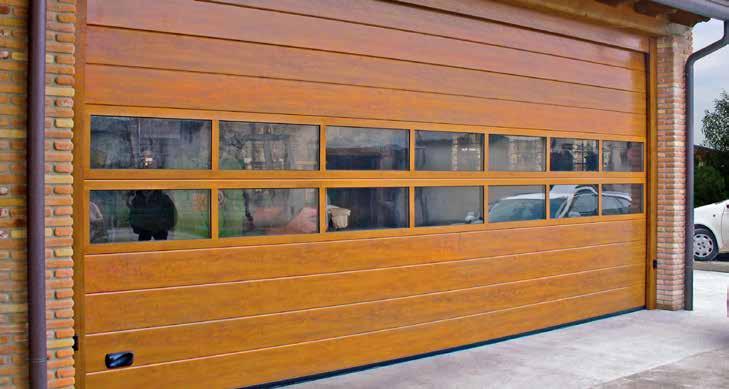 Lisävaruste Ikkunat Nosto-oven voit varustaa perinteisillä tai koristeellisilla ikkunoilla tuoden tilaan