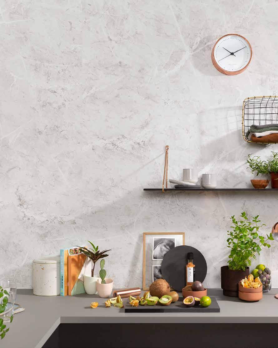 Fibo sto: Keittiön välitilalevy Fibo Seinäpaneeli 2273 WHITE MARBLE M00 Fibo Keittiön