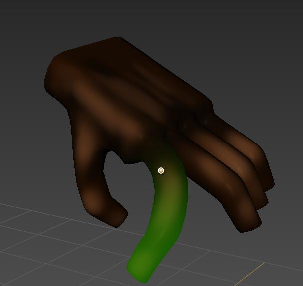 19 Kuva 23. Mudboxin luoma taitekohta 7 RENDERÖINTI Renderöinnillä tarkoitetaan valmiin kuvan luomista 3D-mallista. Sitä käytetään videopeleissä, elokuvissa ja muotoilussakin.