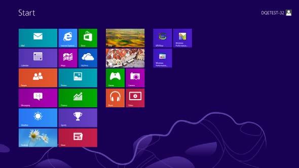Windows 8 Käynnistä Windows 8 Napsauta oikealla painikkeella ja valitse All apps (Kaikki sovellukset) näytön oikeasta alakulmasta.