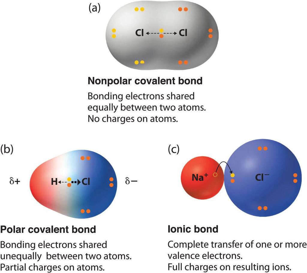 Mitä suurempi kahden atomin välinen elektronegatiivisuus on, sitä enemmän sidoksen elektronit siirtyvät elektronegatiiviselle atomille.