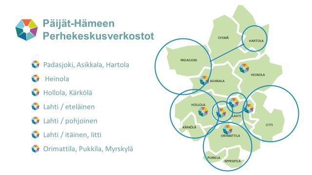 1 Tausta ja tarve Tämä raportti on luotu kuvaukseksi Päijät-Hämeen perhekeskuspilottien tekemästä työstä ja pilottien jälkeisen levittämisvaiheen pohjaksi.