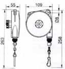 Letkukela-keventimet, 8 bar 50 C Pu-letku 1350 mm, alumiinirunko, liitännät G 1/4 650090 Tecna 9200 0,4 0,8 kg 650091 Tecna 9201 0,75 1,5 kg 650092 Tecna 9202 1,2 2,5 kg