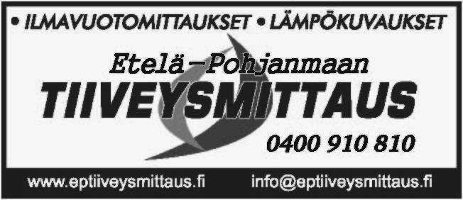 päätoimittajalle. 60510 Hyllykallio 1/2 sivua 70 /kerta Puh. 040 7589209 1/3 sivua 60 /kerta jarkko.seiteam@gmail.