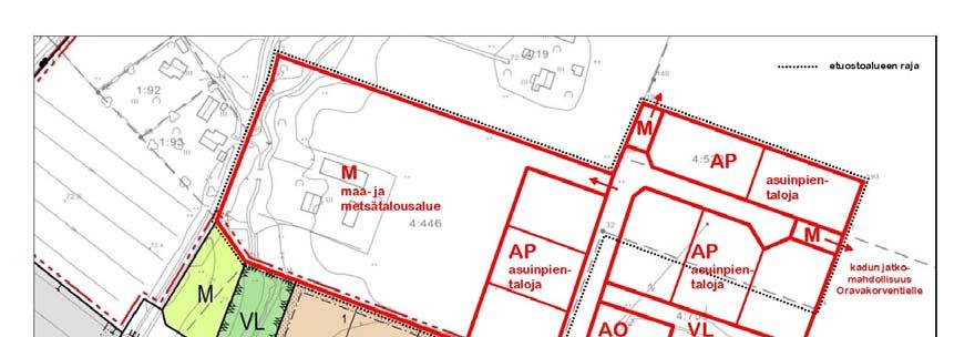 4.4 ASEMAKAAVAN TAVOITTEET 4.4.1 Lähtökohta-aineiston antamat tavoitteet Kunnan asettamat tavoitteet Pöytyän kunnan tavoitteena on lisätä erityisesti omakotitaloille soveltuvien pientalotonttien tarjontaa Kyrön taajamassa.