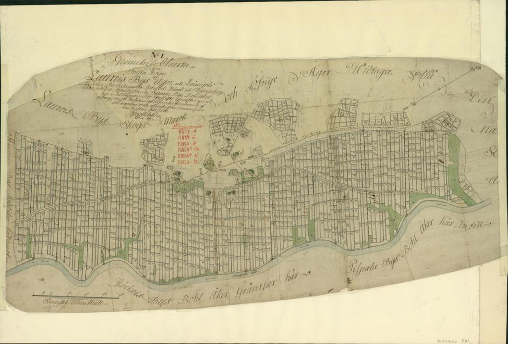 Isojako 1770-1787 (täydennys 1890-1894) Kartta: Maanmittauslaitoksen