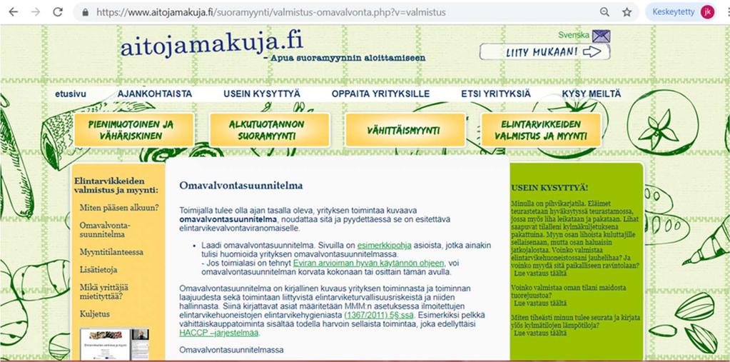 Hyvällä ov suunnitelmalla ja sen noudattamisella voidaan hallita ja vähentää elintarvikeriskejä, jolloin
