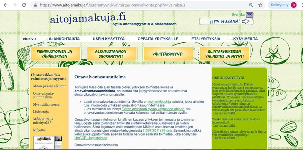 Hyvällä ov suunnitelmalla ja sen noudattamisella voidaan hallita ja vähentää elintarvikeriskejä, jolloin