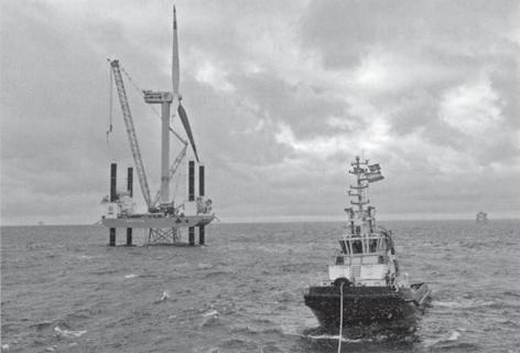 koko maailman ensimmäinen offshore-tuulivoi- saatu valmiiksi.