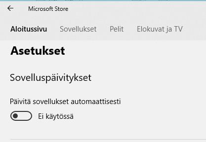 päivitykset.