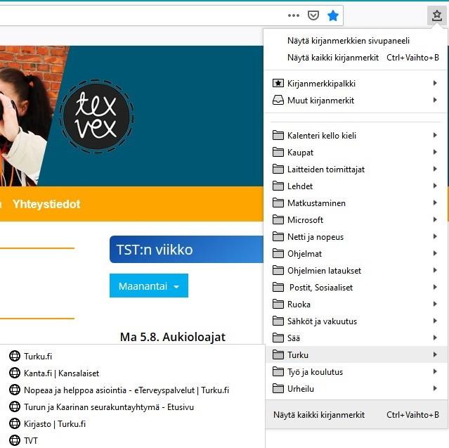 Kaikkein eniten käytetyt kirjanmerkit