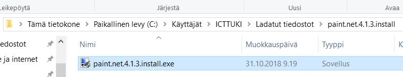 Seurataan näytön ohjeita.