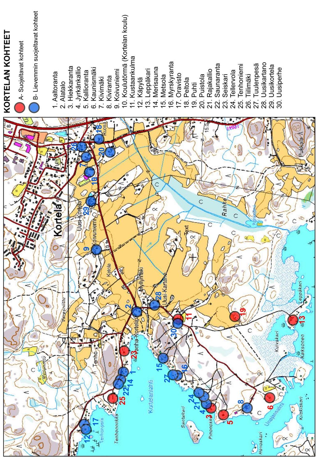 11 Kortelan alueen kaavassa