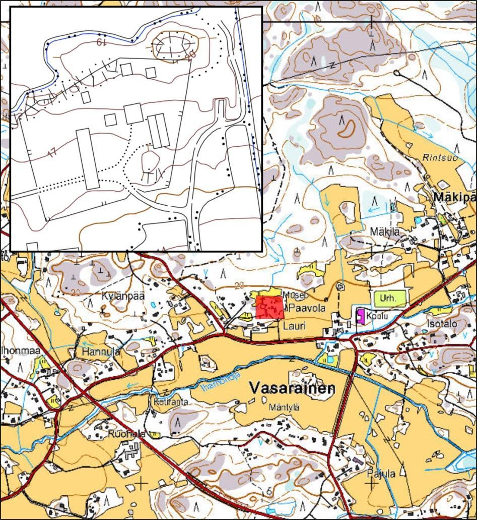 Päärakennus on valmistunut alun perin ilmeisesti 1870-luvulla ja siirretty nykyiselle paikalleen 1980- luvulla Kodiksamista. 1800-luvulta oleva aitta on siirretty paikalle Nihattulasta.