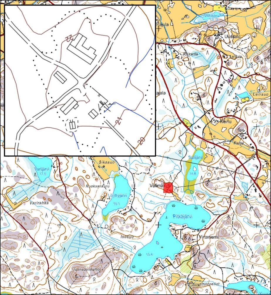Pihapiiriin kuuluu lisäksi 1800 1900-luvun vaihteeseen ajoittuva hirsirunkoinen aitta, 1900-luvun alkupuolella ja 1950-luvulla valmistunut suulin ja navetan käsittävä rakennus sekä 1900-luvun