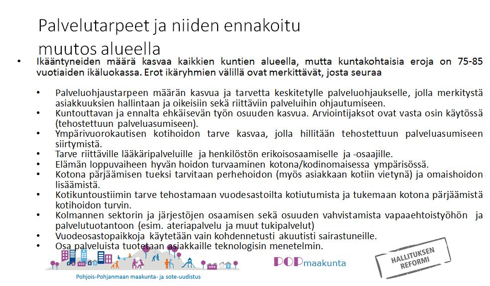 Vastaanotto, avohoito, alueilla toteutuva esh, välitön apu, tukipalvelut Aineistoa