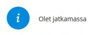 11(29) 4.1.2 Keskeytyneen alustuksen uudelleenkäynnistys Jos aikaisemmin keskeytynyt alustus käynnistetään uudelleen, aloitusnäkymässä tarjotaan kolme vaihtoehtoa jatkamiseen: Kyllä, jatka