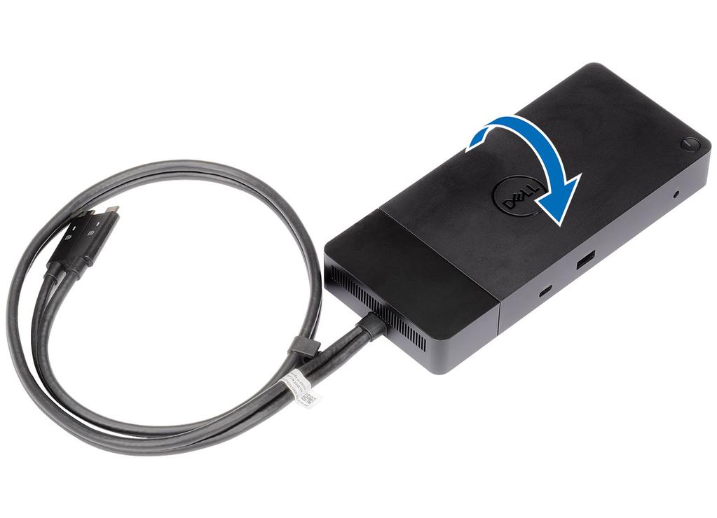 USB Type-C -kaapelin moduulin irrottaminen 8 Dell Performance WD19DC -telakointiasema toimitetaan USB Type-C -kaapeli