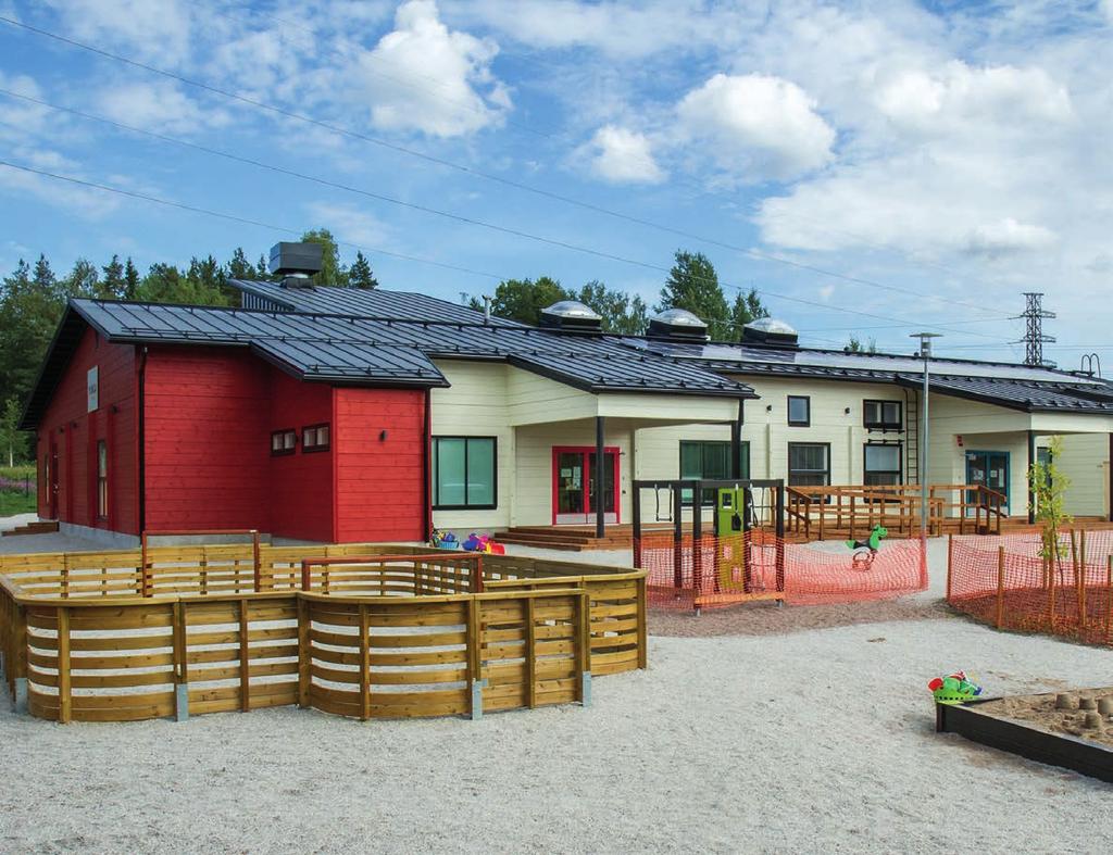 Ulkonakin kiva! Kestävä päiväkoti Jokaisessa toteuttamassamme päiväkodissa panostetaan ulkoalueiden viihtyisyyteen.