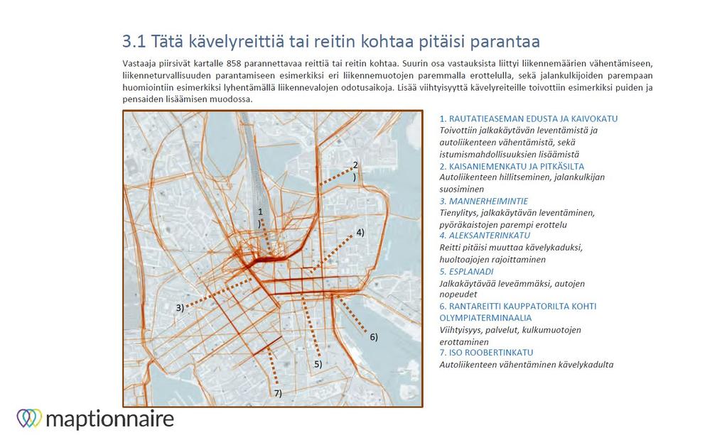 kävellen? -karttakysely Materiaalit esillä osoitteessa https://www.