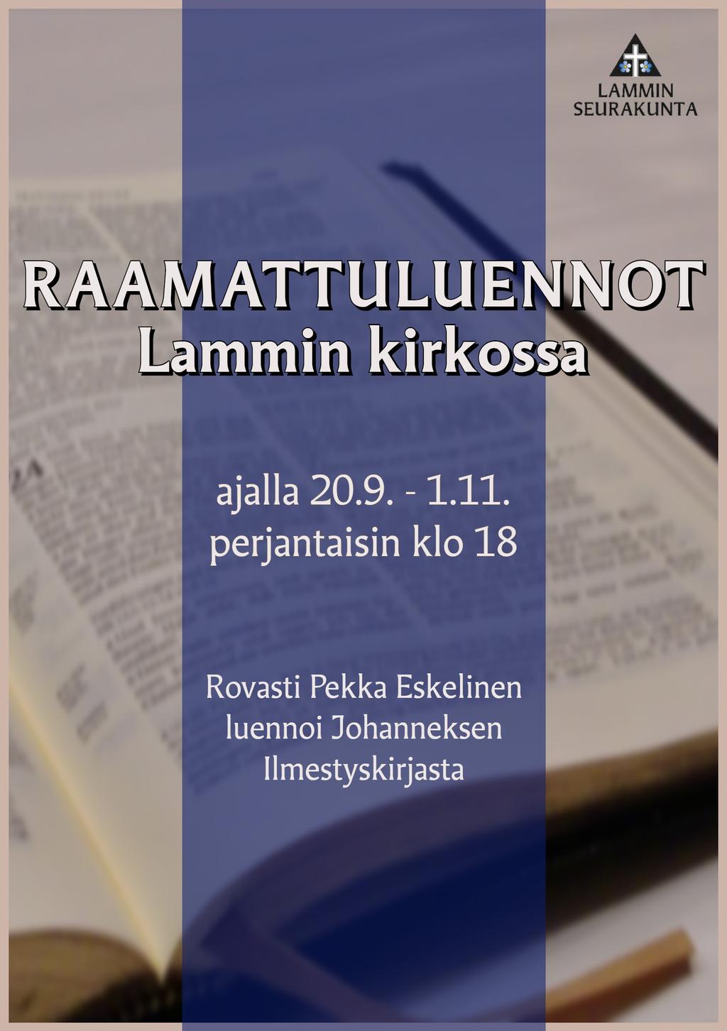 12 13 LÄHETYS KAHVIA JA LÄHETYSTÄ Kaikille avoin kahvila Keitaassa joka keskiviikko klo 10-12. Kahvituotto lähetysjärjestöille. Ohjelmallisina kahvilapäivinä ohjelma alkaa klo 10: 4.9.