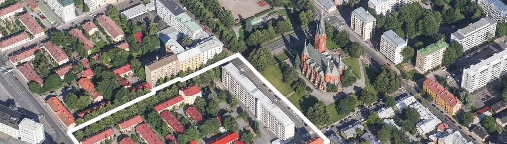 Tontilla Rauhankatu 19 21 sijaitsee 1960-luvun alussa valmistunut 9-kerroksinen modernistinen asuinkerrostalo, jonka on suunnitellut Arkkitehtitoimisto Olavi Laisaari.