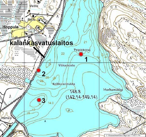 Liite 1.2. Kalankasvatuslaitosten sekä limoittumistarkkailupaikkojen sijainti Pohjakartat ympäristöhallinnon Hertta-tietokannasta Napapiirin Kala Oy, Seitakorva 1. yläpuoli n.
