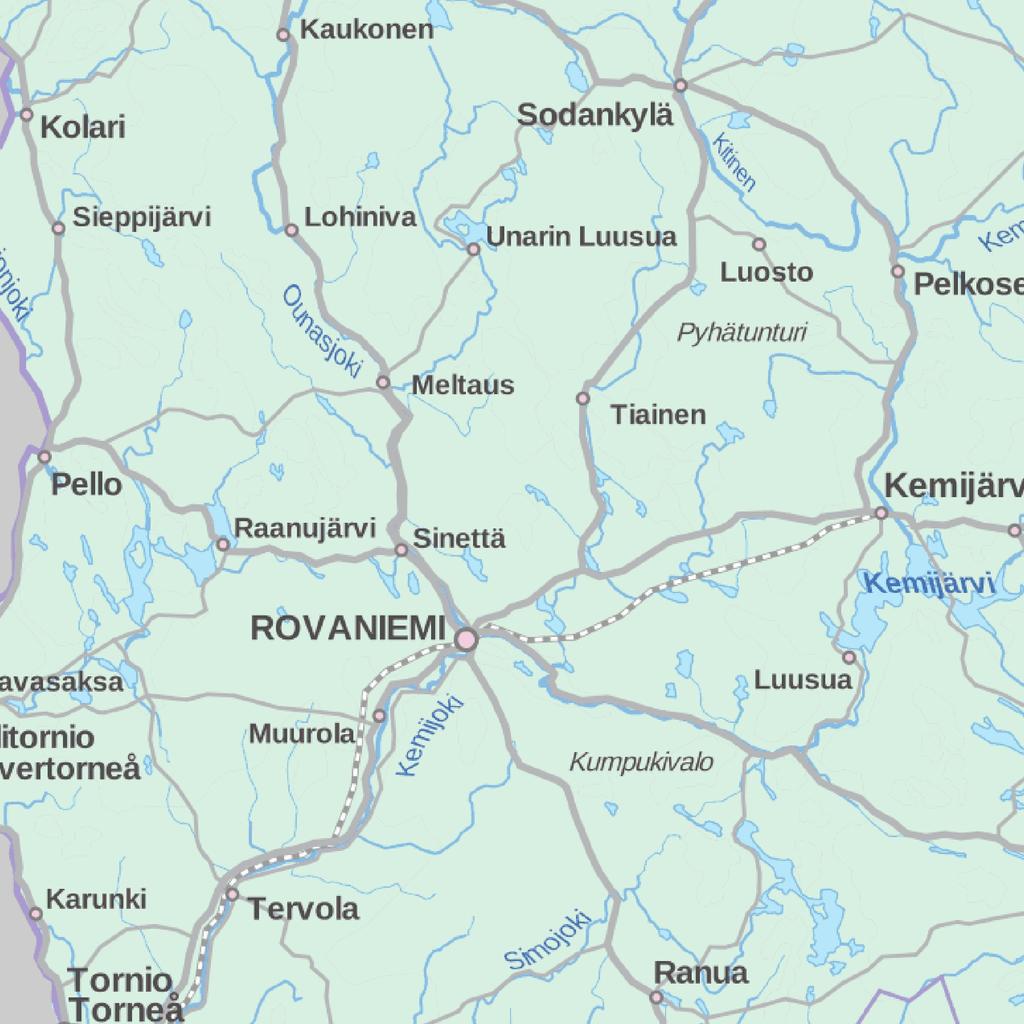 Liite 1. Kemijoen vesistöalue 0 Lapin ELY-keskuksen seurantapaikat Kalankasvatuslaitosten tarkkailupisteet 1.