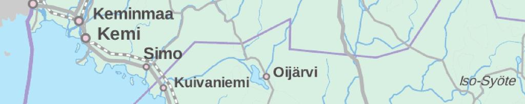 Seitakorva SK3 Jätevedenpuhdistamoiden tarkkailupisteet 1. Pelkosenniemi 13600 2. Kemijoki Pelkosenniemi ap. 3.