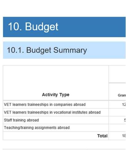 10. Budget 11.