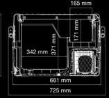 4.30 / Dometic CoolFreeze CFX TEKNISET TIEDOT KOMPRESSORIKYLMÄLAUKUT Tuotenro CFX 28 CFX 35W CFX 40W CFX 50W 9600000468 9600000470 9600000472 9600000474 26 3,5 32 4,5 38 7 46 8,5 Tilavuus (l, noin)