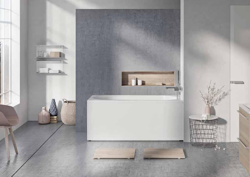STILO 150; 160; 170 Mitat / Vesitilavuus: Stilo 150: 149 x 70 x 64 cm / 205 l Stilo 160: 159 x 70 x 65 cm / 230 l Stilo 170: 169 x 75 x 67 cm / 260 l 15: 70 16: 70 17: 75 15: 38 16: 42 17: 44 15: