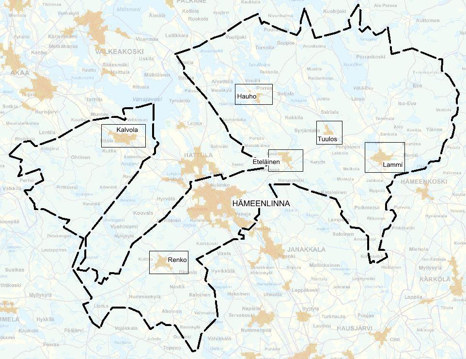 2 SUUNNITTELUALUE 2.1 Yleistä alueesta Hämeenlinna on Kanta-Hämeen kuntakeskus ja Suomen vanhin sisämaakaupunki.