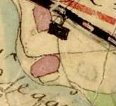 jokseenkin mahdoton paikantaa. Tilanne on sama vuoden 1763 kartalla (alla).