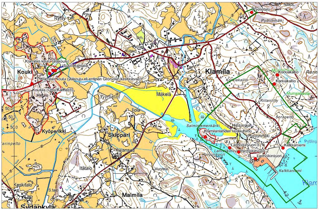 Inventoinnin yleiskartat 1:12000.