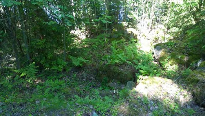 Mahdollinen louhoskuoppa, koillisesta. Kuvaaja: Petro Pesonen.
