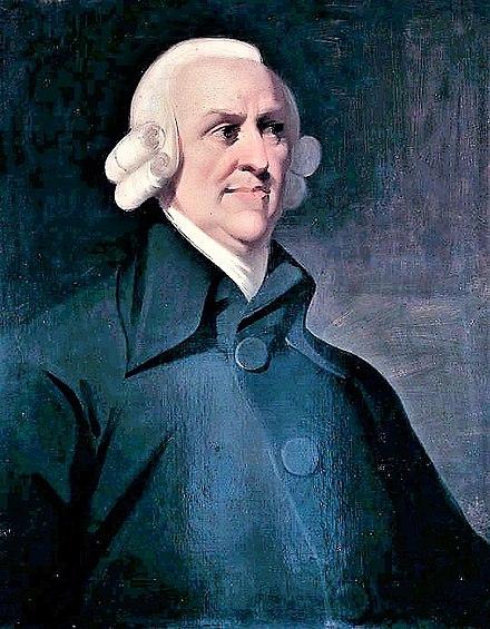 Adam Smithin vastaus Nyansoidumpi näkemys [...] he intends only his own gain, and he is in this, as in many other cases, led by an invisible hand to promote an end which was no part of his intention.