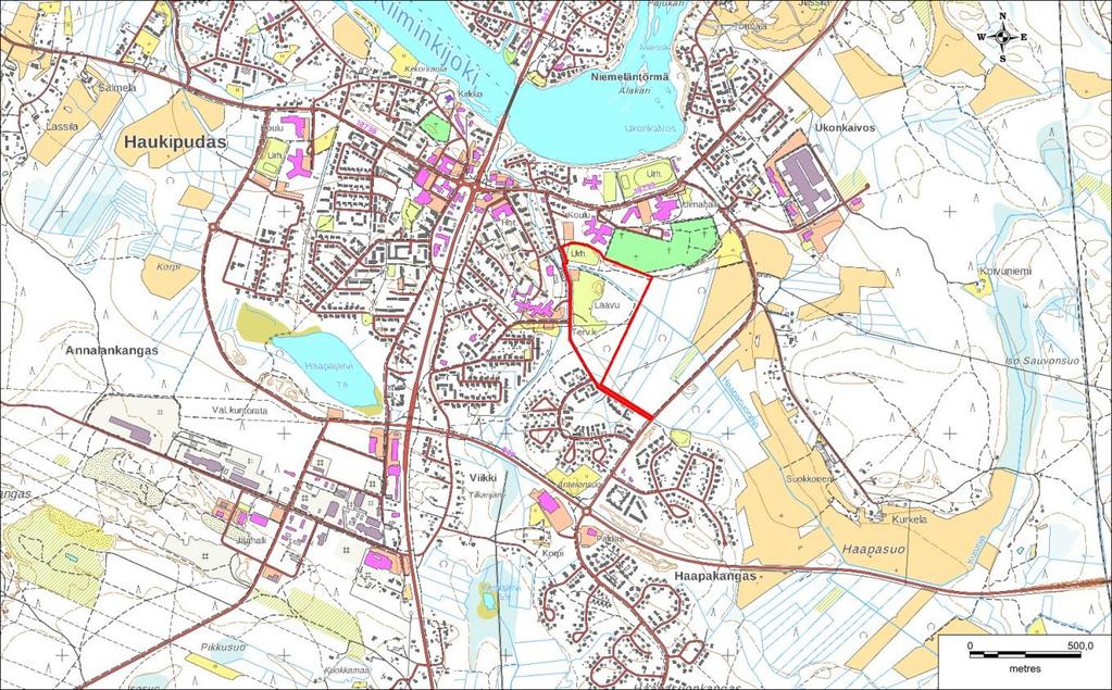 1 1. JOHDANTO Oulun Haukiputaan Torpanmäen alueella on käynnistymässä asemakaava, jonka tarkoituksena on kehittää aluetta liikunta- ja viheralueena.
