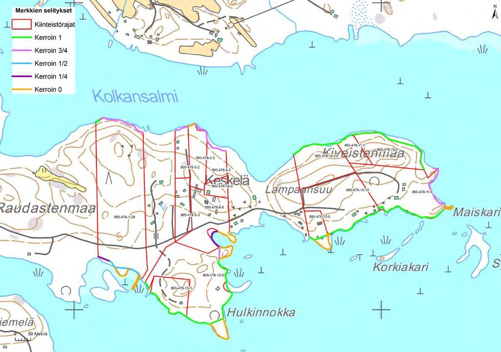 Lisäksi Haapalan 11:1 tilasta on muodostunut rakentumaton tila Männynoksa 895-478-11-2 sekä tilan Lammashaka 895-478-10-5 toinen palsta, joka sekin on rakentumaton.