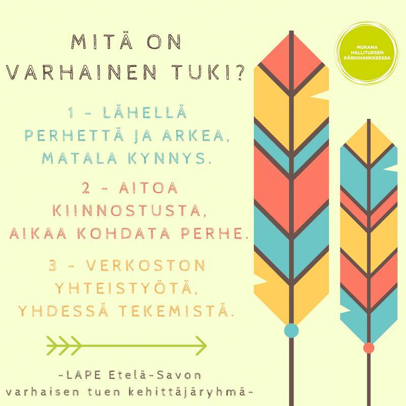 Varhaista tukea ennen kuin perheiden näkemyksiä Mitä?