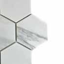 Harmony-mallisto kylpyhuoneen laatat Seinälaatat ABL Tehostelaatta yhdelle seinälle ABL White Line valkoinen, 200x500 mm, kiiltävä tai matta, vaakaladonta FAP Roma Statuario marmorikuvio, matta,