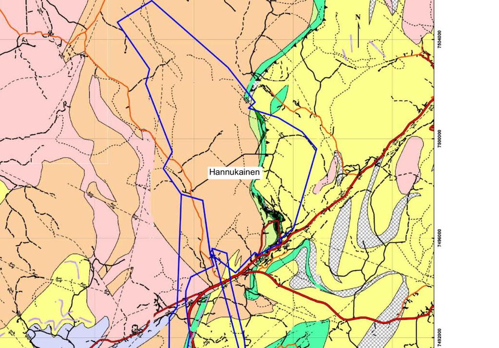 31 (97) miljardia vuotta sitten. Rautuvaaran geologiset olosuhteet ovat samankaltaiset kuin Hannukaisessa.