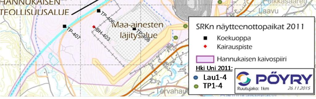 lajittunut 60 9,38E-07 LAU1-5 hiekkainen sora lajittumaton 120 2,22E-03 LAU1-6